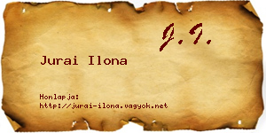 Jurai Ilona névjegykártya